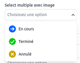 Select avec image