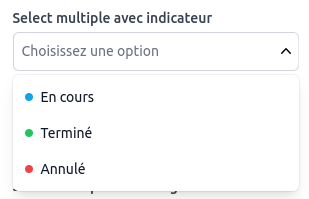 Select avec indicateur