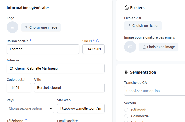 Formulaire avec validation