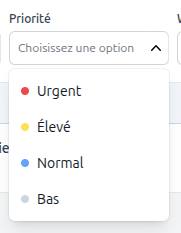 Valeur des priorités